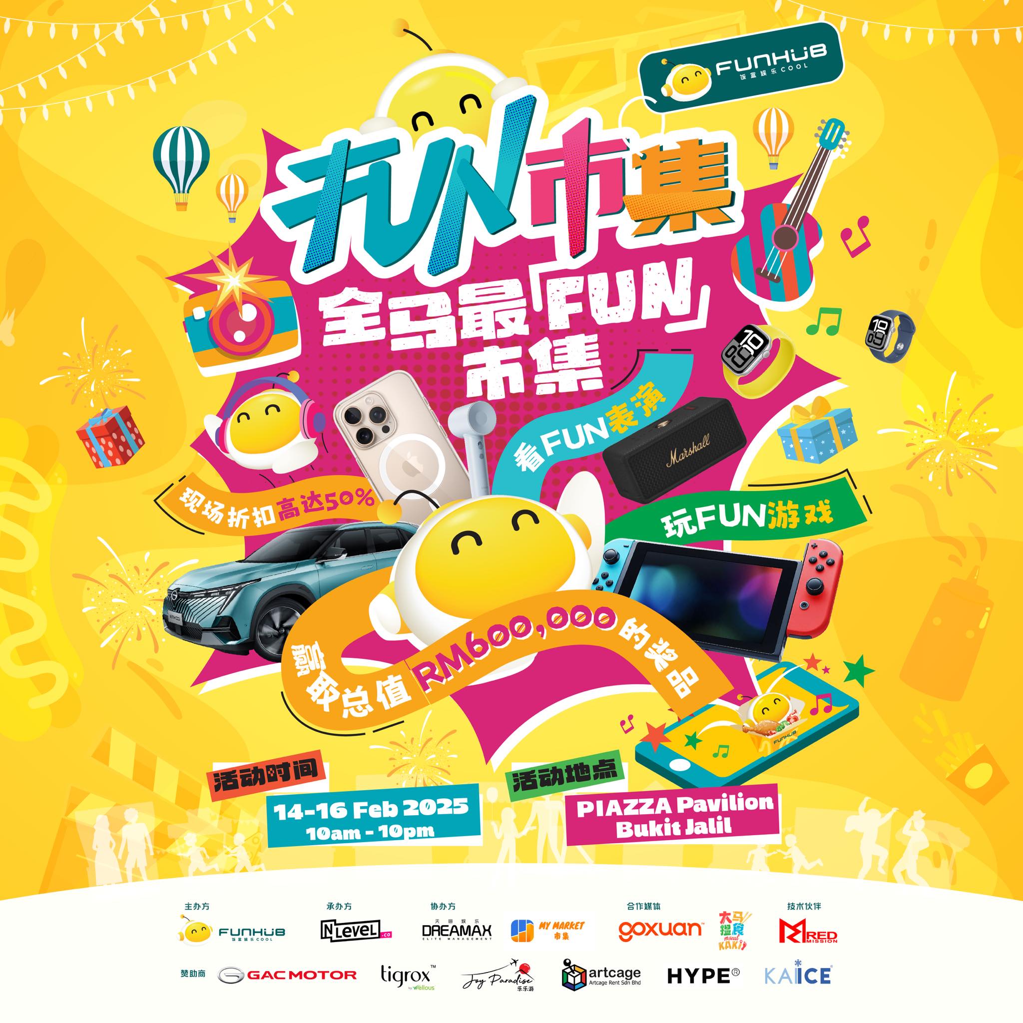 Fun, Food & Furry Friends at the FunHub Bazaar! @ Pavilion Bukit Jalil [14-16 Feb 2025]