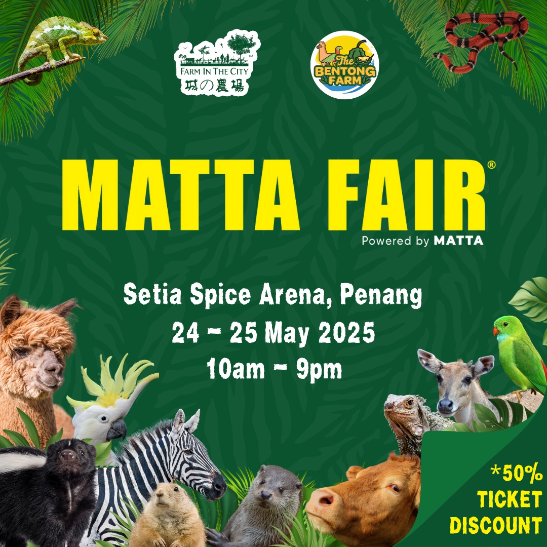 Grab exclusive ticket discounts before school holiday only at MATTA Fair Penang. See you there!
