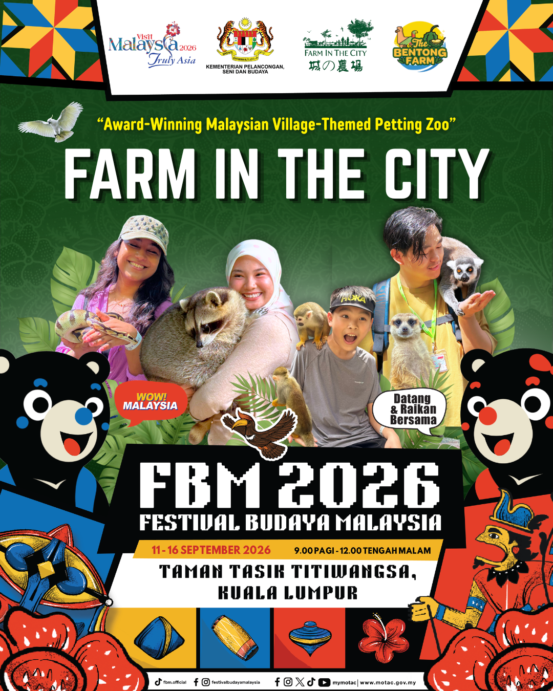 🇲🇾 Farm in the City akan berada di Festival Budaya Malaysia 2026! 🎉
